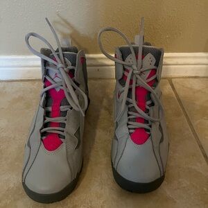Jordan Kids Sneakers Gray and Pink